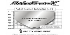 BonnetGuard Corolla Hatchback Aug 2012~